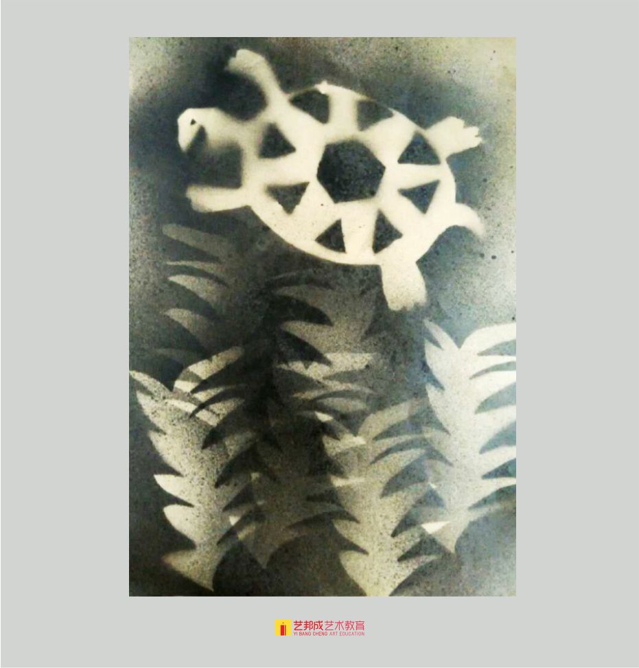 喷漆版画/6-8岁学员作品