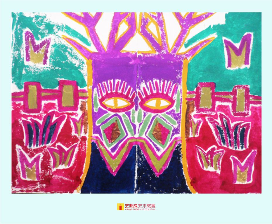 对印版画/6-8岁学员作品