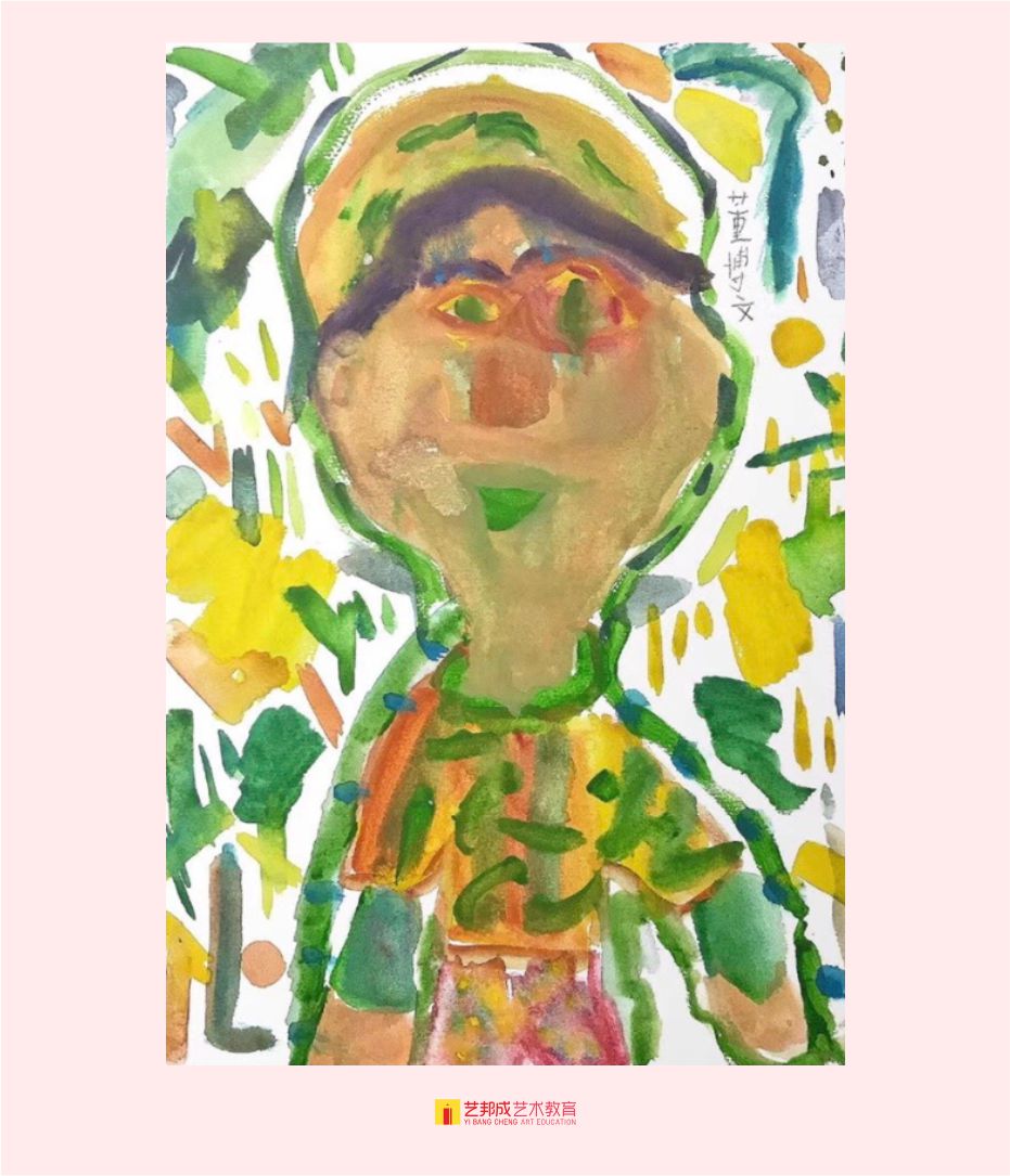 水彩人物/6-8岁学员作品