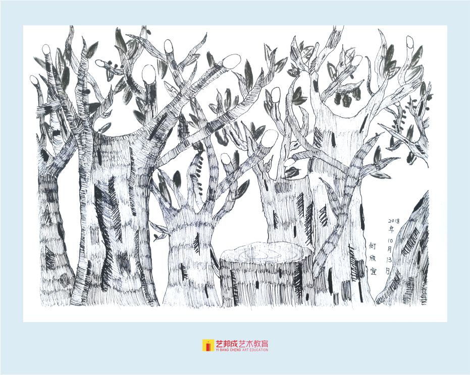 台风印象/12-15岁学员作品