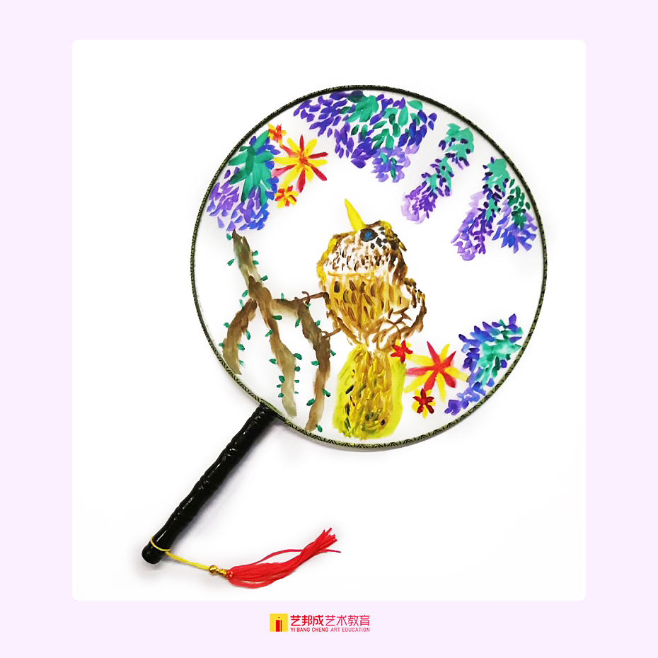 扇子绘制/6-8岁学员作品