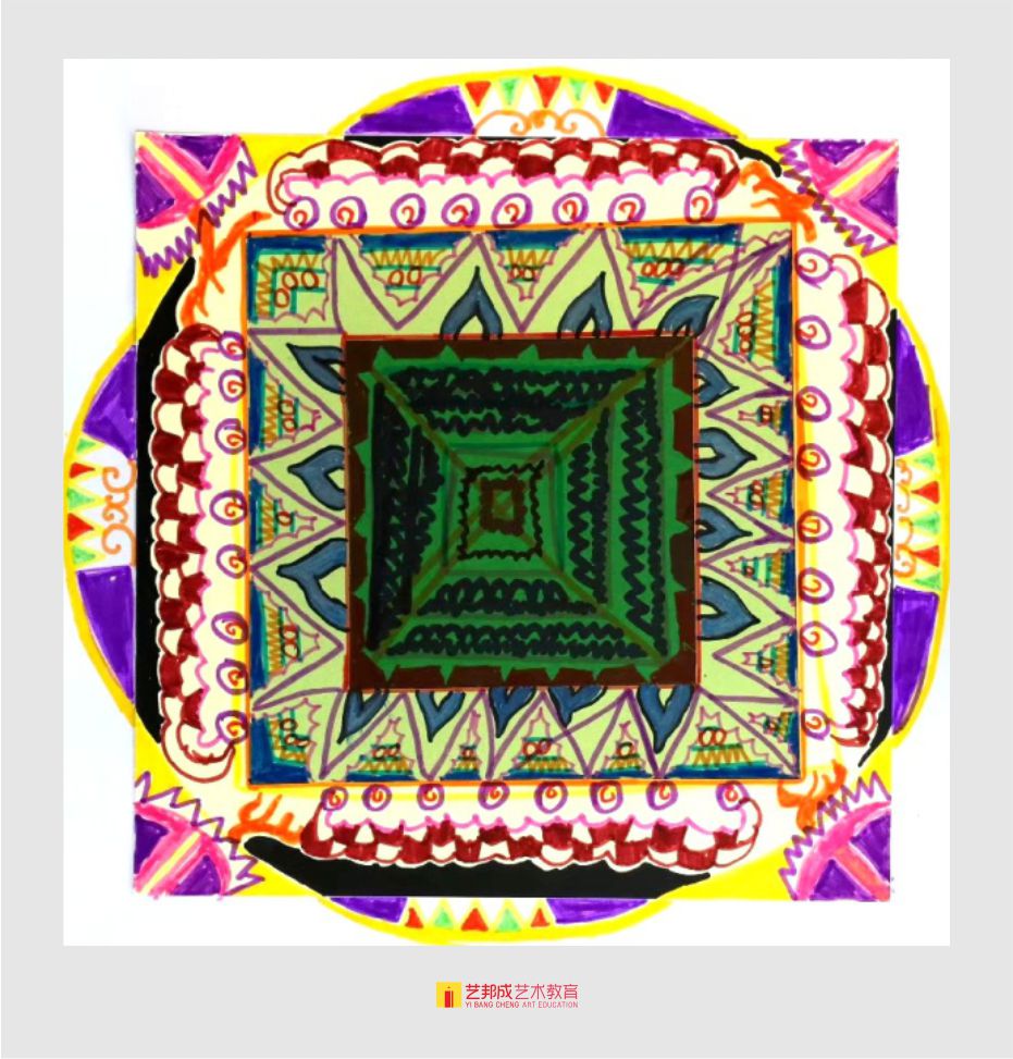 藻井设计/6-8岁学员作品